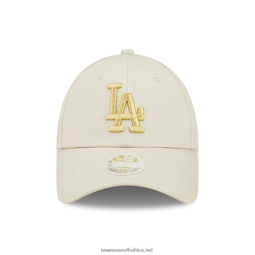 LA Dodgers Womens Metallic Logo Stone 9FORTY Adjustable Cap New Era TRBRBN1479