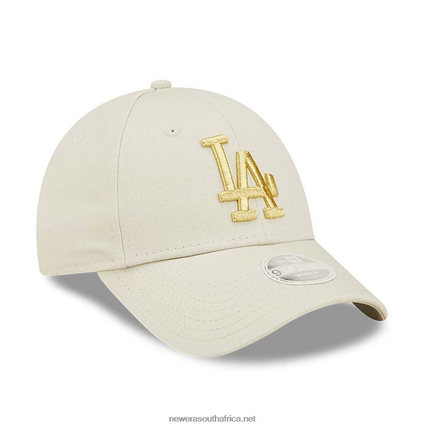 LA Dodgers Womens Metallic Logo Stone 9FORTY Adjustable Cap New Era TRBRBN1479
