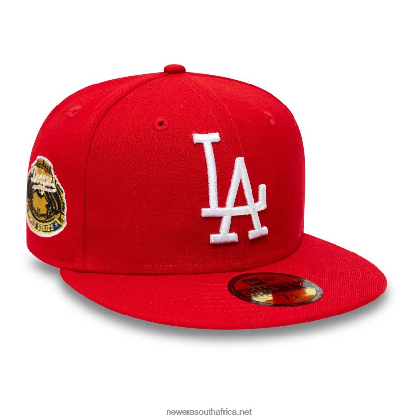 LA Dodgers World Series Red 59FIFTY Fitted Cap New Era TRBRBN201