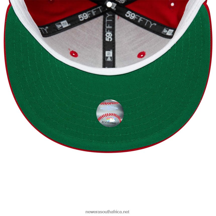 LA Dodgers World Series Red 59FIFTY Fitted Cap New Era TRBRBN201