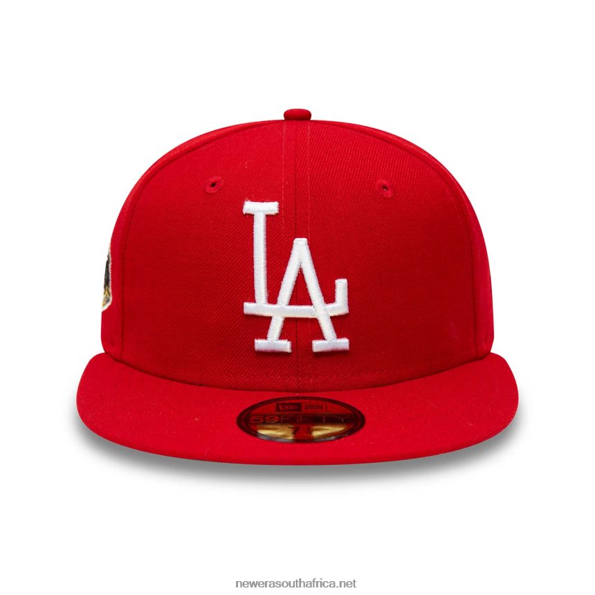 LA Dodgers World Series Red 59FIFTY Fitted Cap New Era TRBRBN201