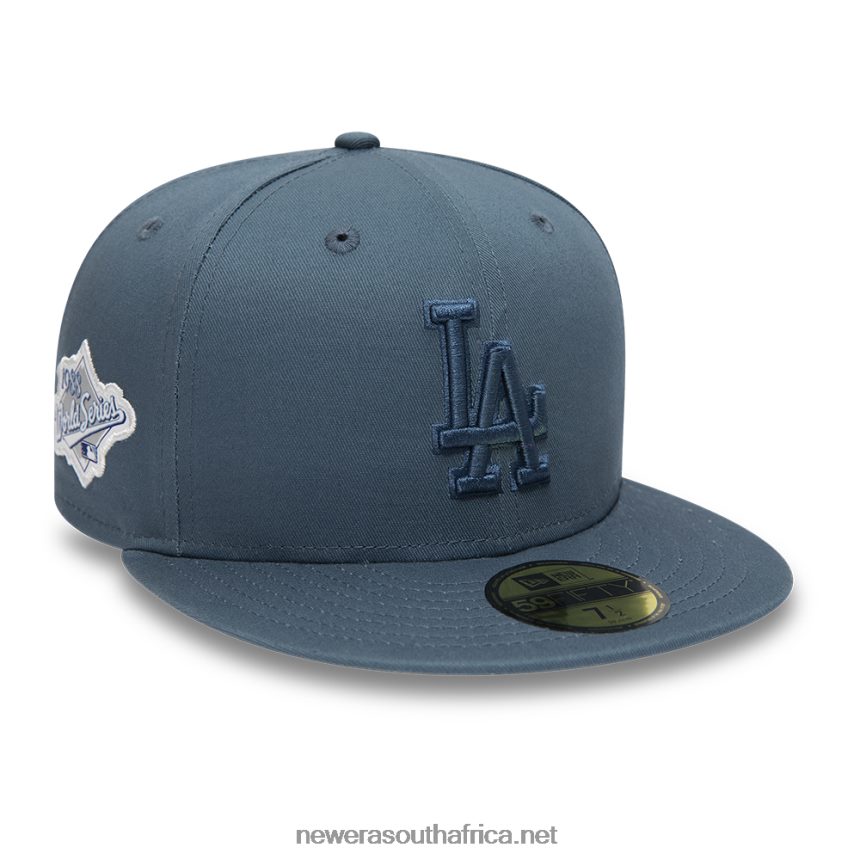 LA Dodgers World Series Tonal Blue 59FIFTY Fitted Cap New Era TRBRBN114