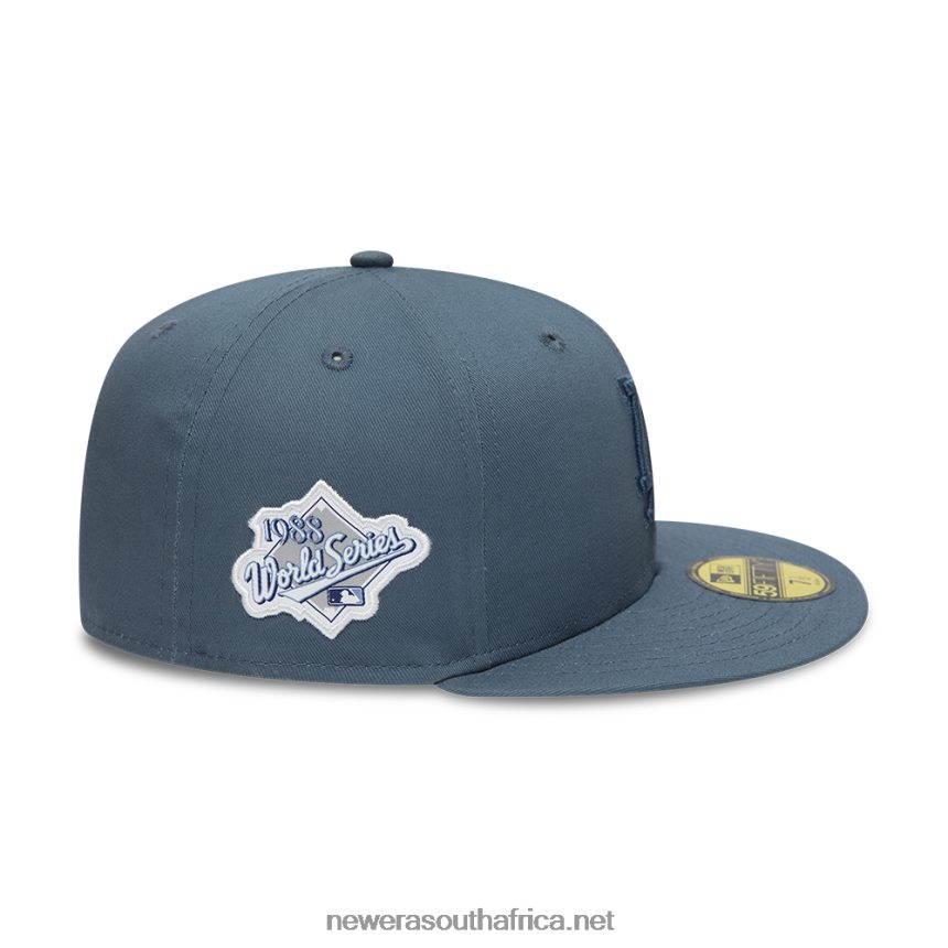 LA Dodgers World Series Tonal Blue 59FIFTY Fitted Cap New Era TRBRBN114