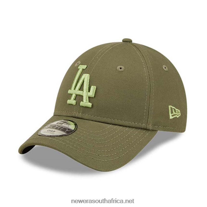LA Dodgers Youth League Essential Green 9FORTY Adjustable Cap New Era TRBRBN1496