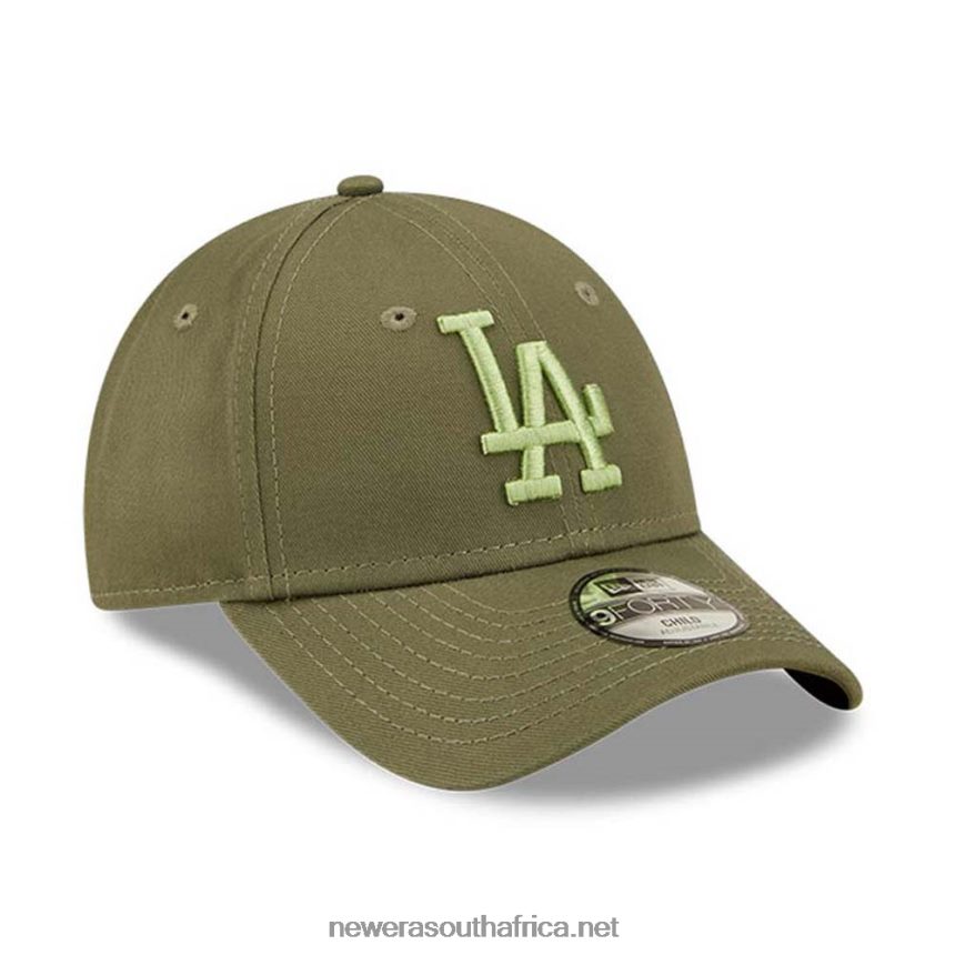 LA Dodgers Youth League Essential Green 9FORTY Adjustable Cap New Era TRBRBN1496