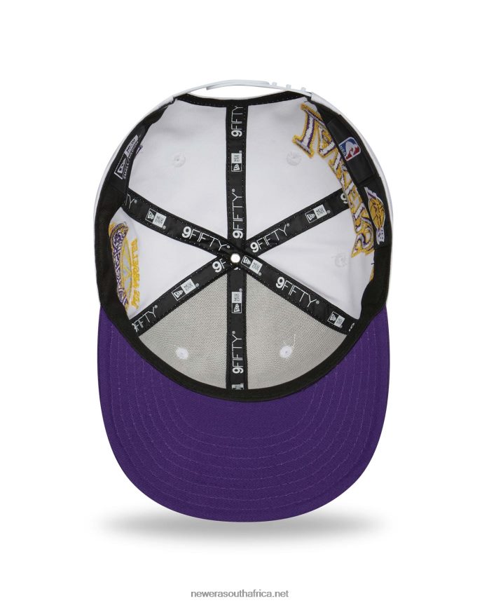 LA Lakers All Over Patch White 9FIFTY Snapback Cap New Era TRBRBN1969