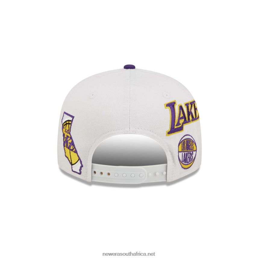 LA Lakers All Over Patch White 9FIFTY Snapback Cap New Era TRBRBN1969