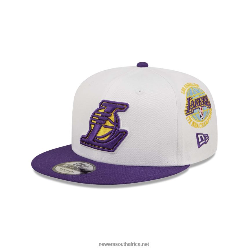 LA Lakers All Over Patch White 9FIFTY Snapback Cap New Era TRBRBN1969
