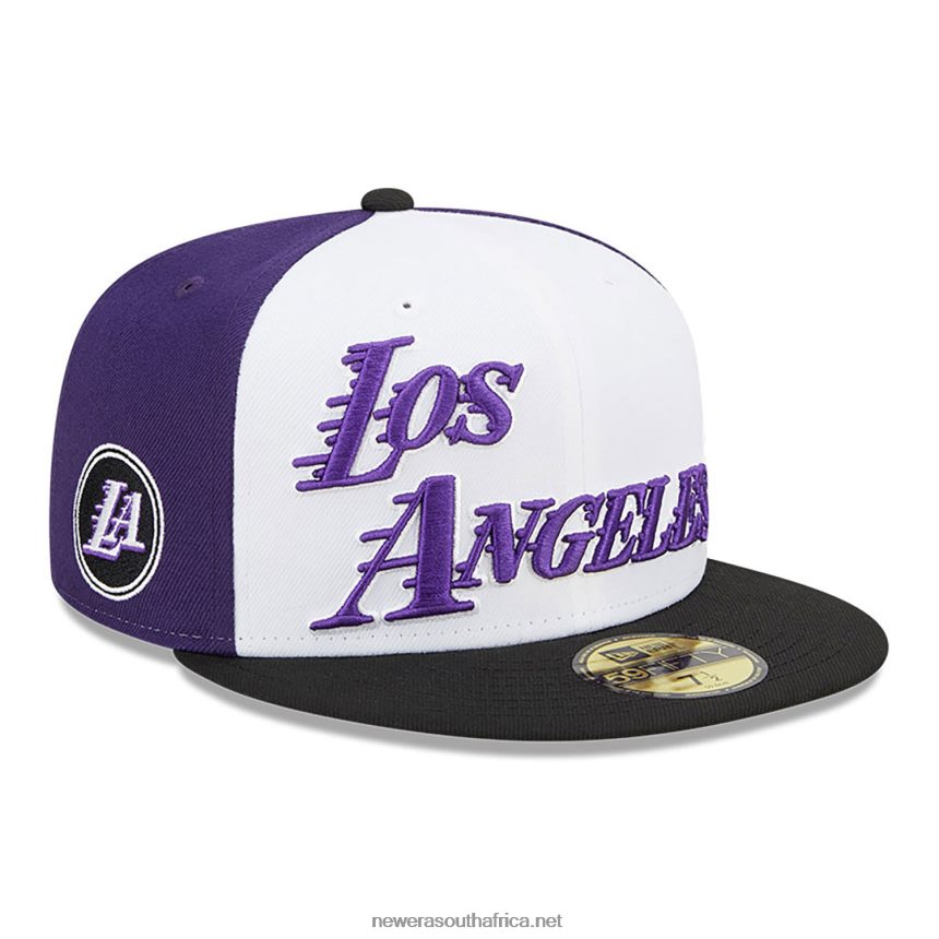 LA Lakers Authentics City Edition White 59FIFTY Fitted Cap New Era TRBRBN523