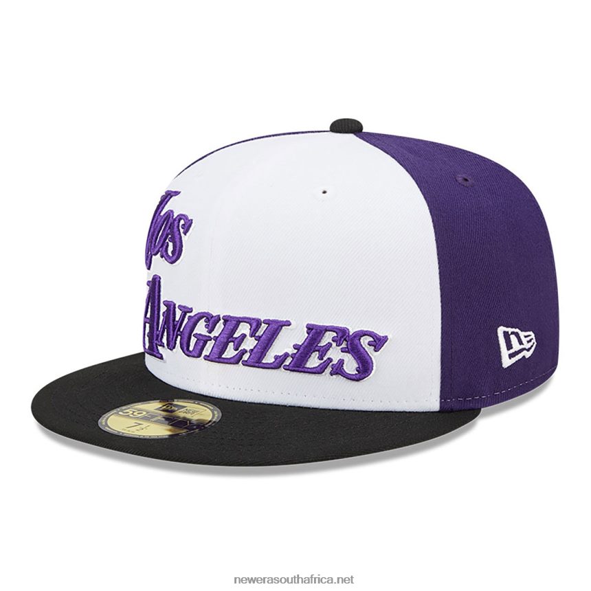 LA Lakers Authentics City Edition White 59FIFTY Fitted Cap New Era TRBRBN523