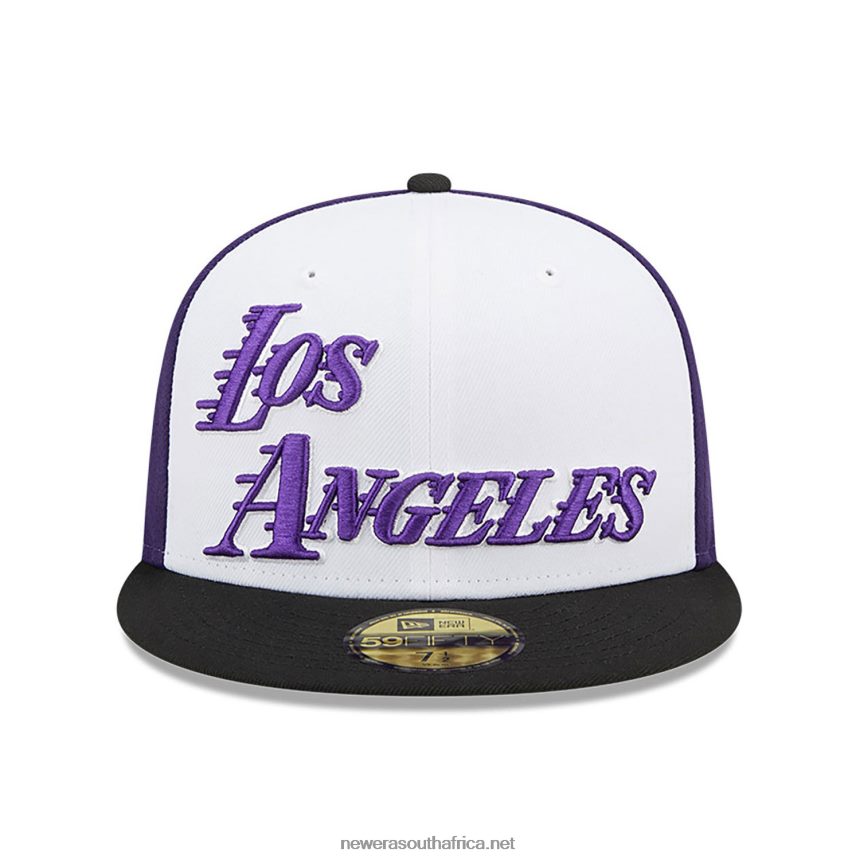 LA Lakers Authentics City Edition White 59FIFTY Fitted Cap New Era TRBRBN523