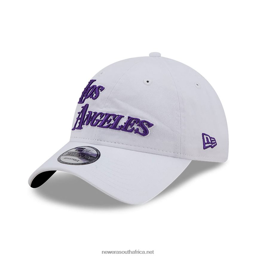 LA Lakers Authentics City Edition White 9TWENTY Adjustable Cap New Era TRBRBN2216