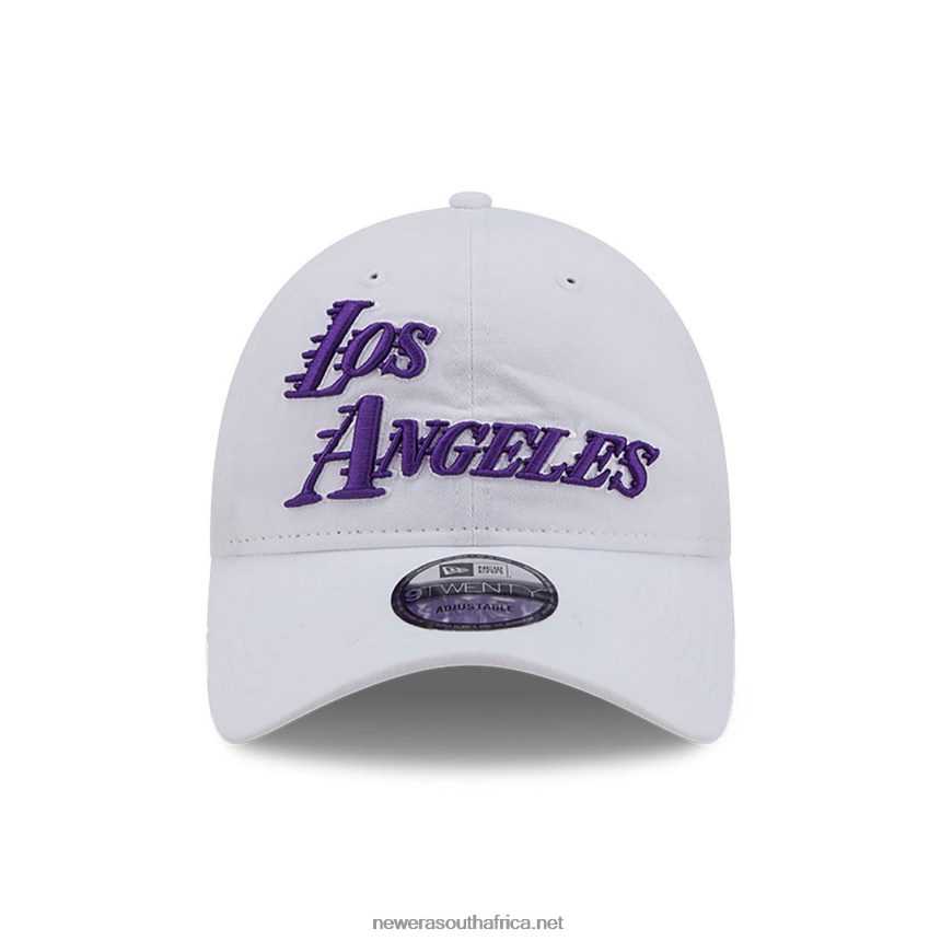 LA Lakers Authentics City Edition White 9TWENTY Adjustable Cap New Era TRBRBN2216