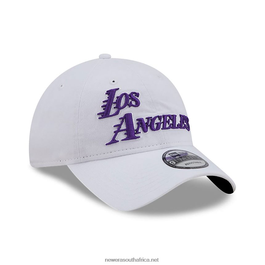 LA Lakers Authentics City Edition White 9TWENTY Adjustable Cap New Era TRBRBN2216