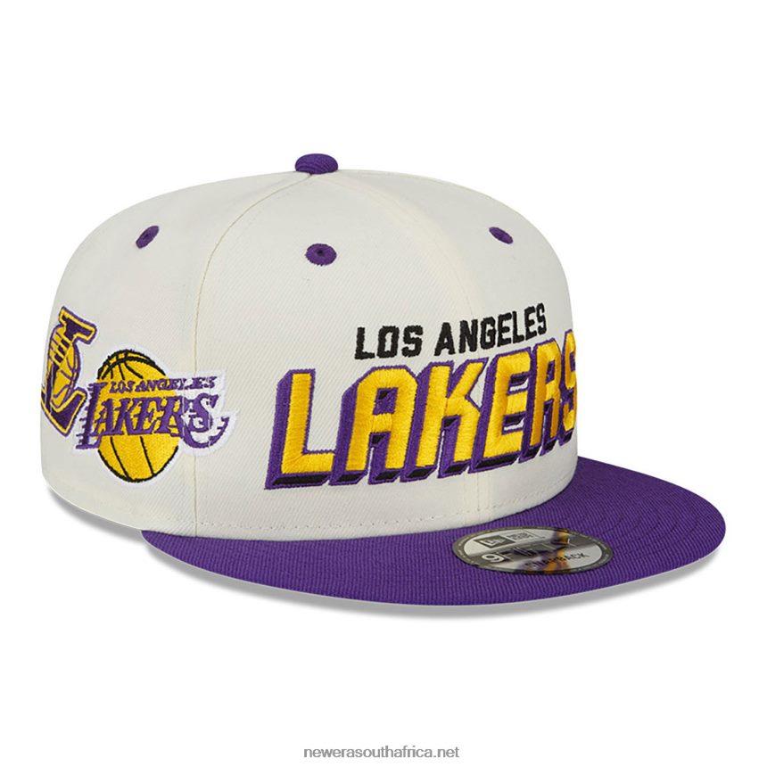 LA Lakers Awake White 9FIFTY Snapback Cap New Era TRBRBN1841