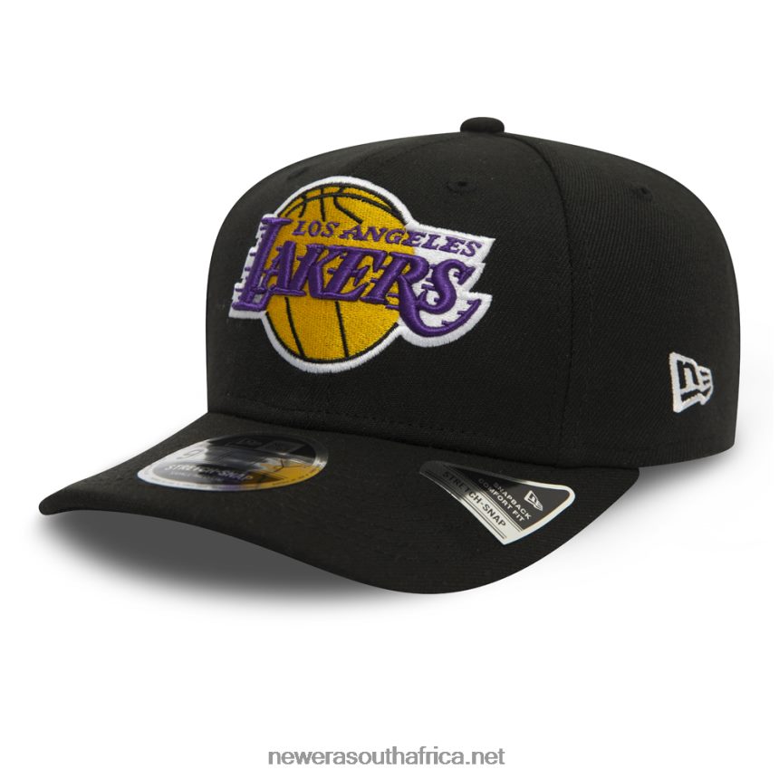 LA Lakers Black 9FIFTY Stretch Snap Cap New Era TRBRBN1863