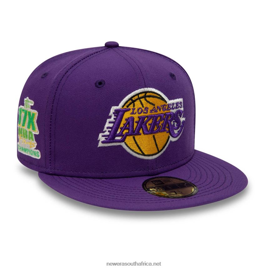 LA Lakers Citrus Pop Purple 59FIFTY Fitted Cap New Era TRBRBN25