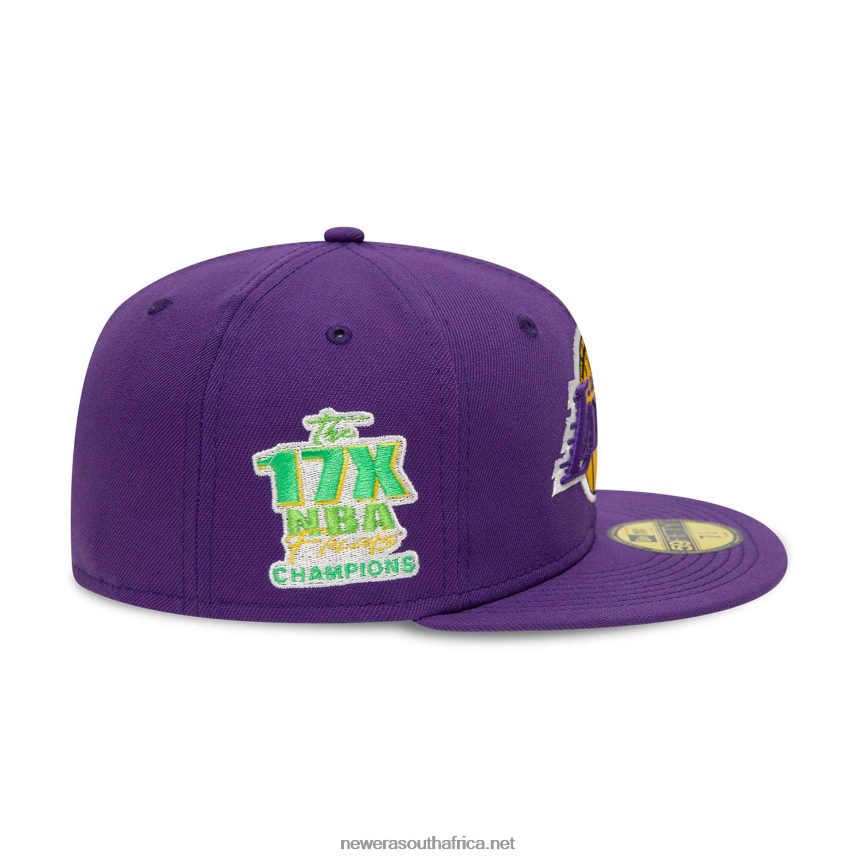LA Lakers Citrus Pop Purple 59FIFTY Fitted Cap New Era TRBRBN25