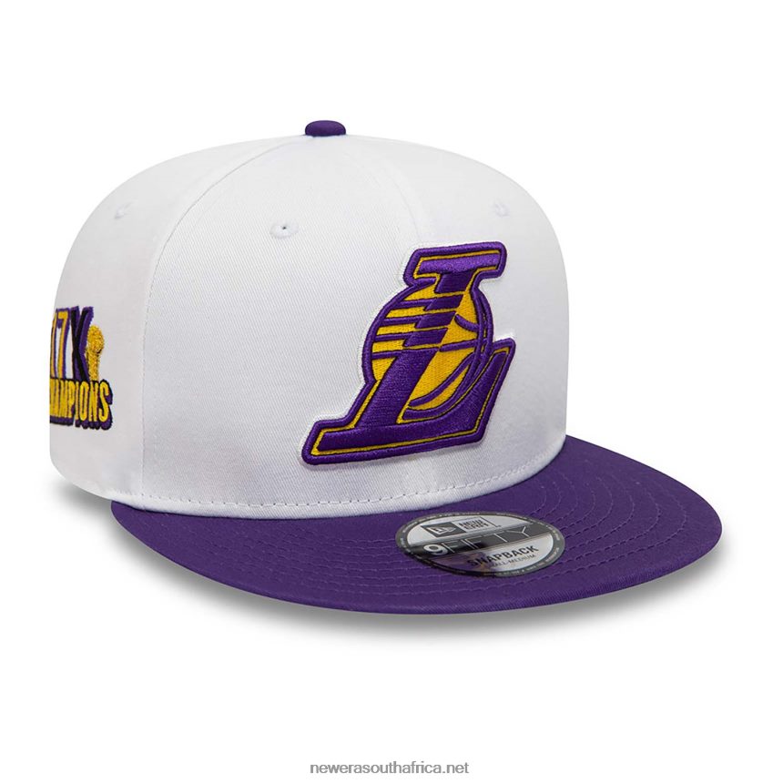 LA Lakers Crown Patches White 9FIFTY Snapback Cap New Era TRBRBN2047