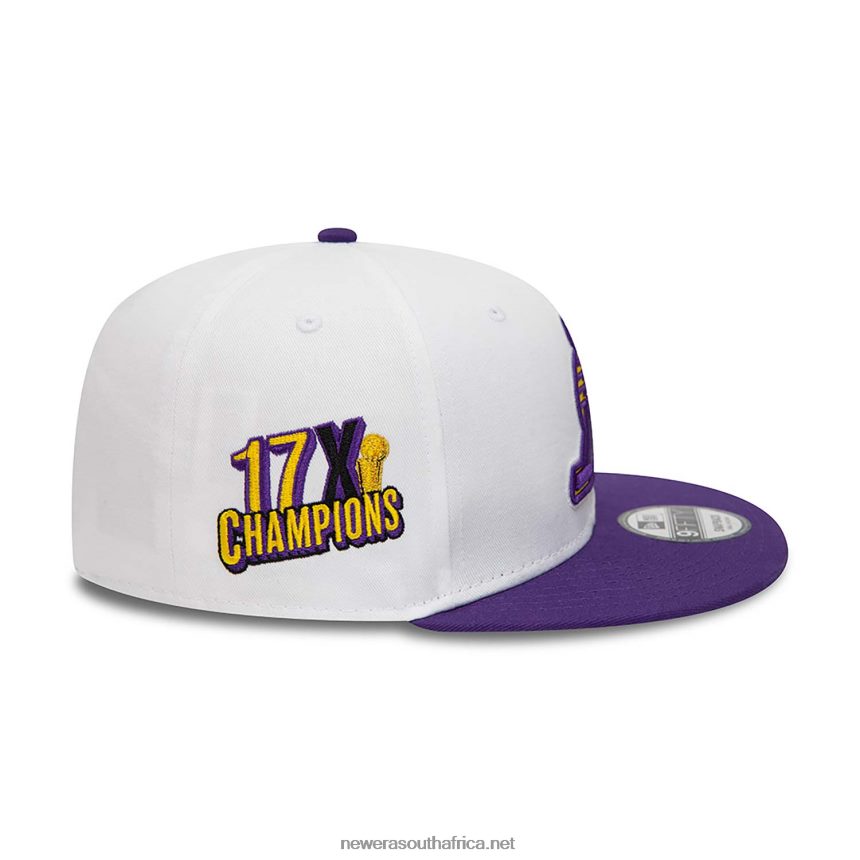 LA Lakers Crown Patches White 9FIFTY Snapback Cap New Era TRBRBN2047