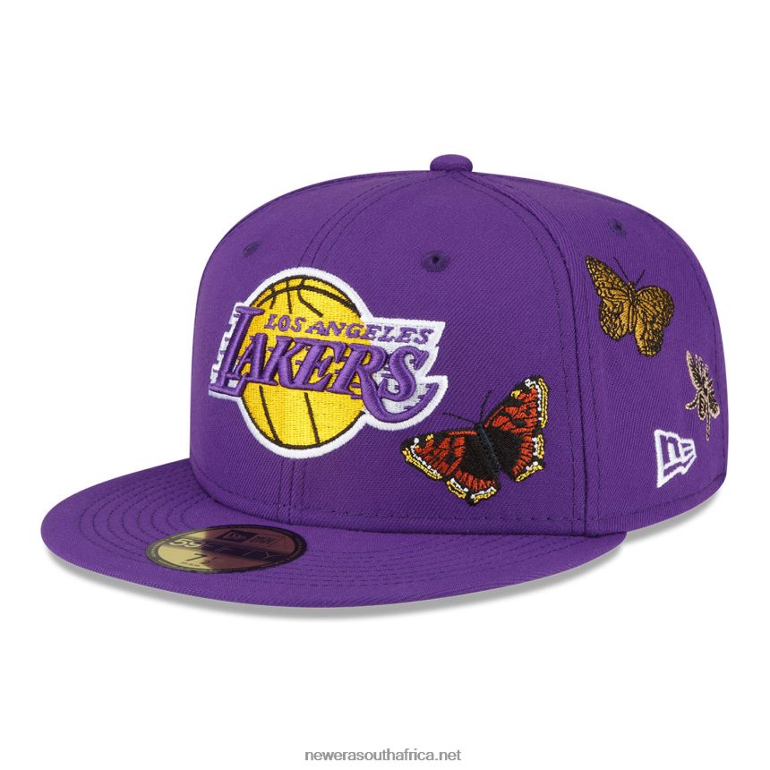 LA Lakers Felt x NBA Purple 59FIFTY Fitted Cap New Era TRBRBN1055