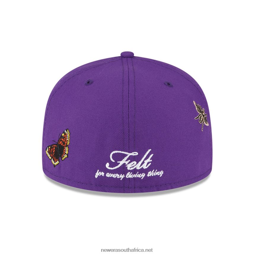 LA Lakers Felt x NBA Purple 59FIFTY Fitted Cap New Era TRBRBN1055
