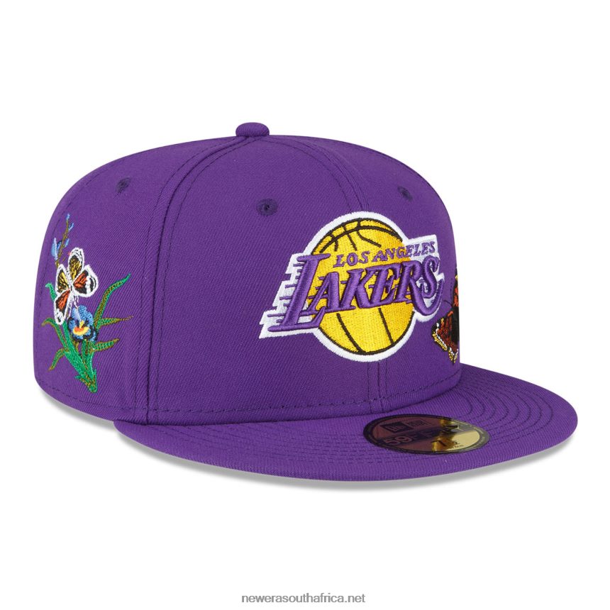 LA Lakers Felt x NBA Purple 59FIFTY Fitted Cap New Era TRBRBN1055