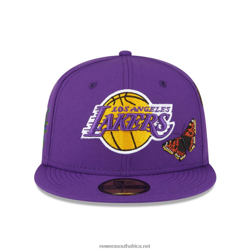 LA Lakers Felt x NBA Purple 59FIFTY Fitted Cap New Era TRBRBN1055