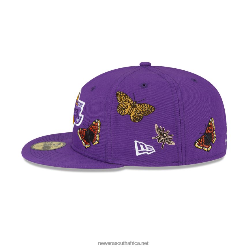 LA Lakers Felt x NBA Purple 59FIFTY Fitted Cap New Era TRBRBN1055