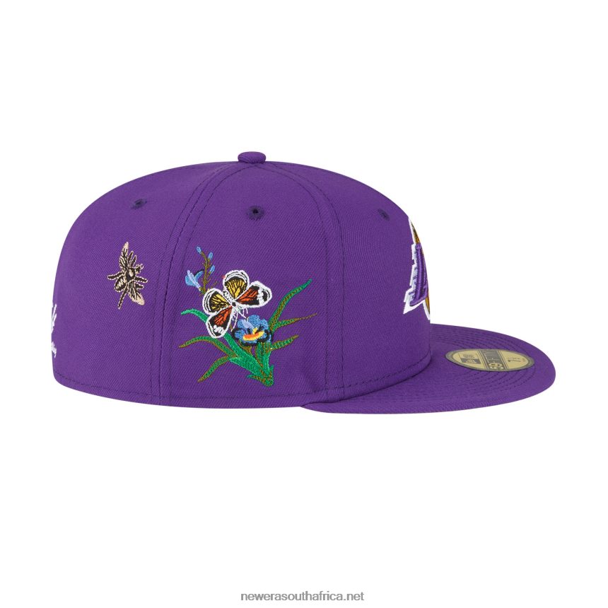 LA Lakers Felt x NBA Purple 59FIFTY Fitted Cap New Era TRBRBN1055