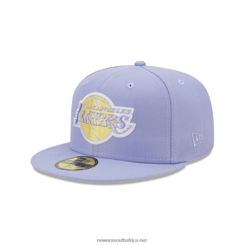 LA Lakers Light Fantasy Purple 59FIFTY Fitted Cap New Era TRBRBN7