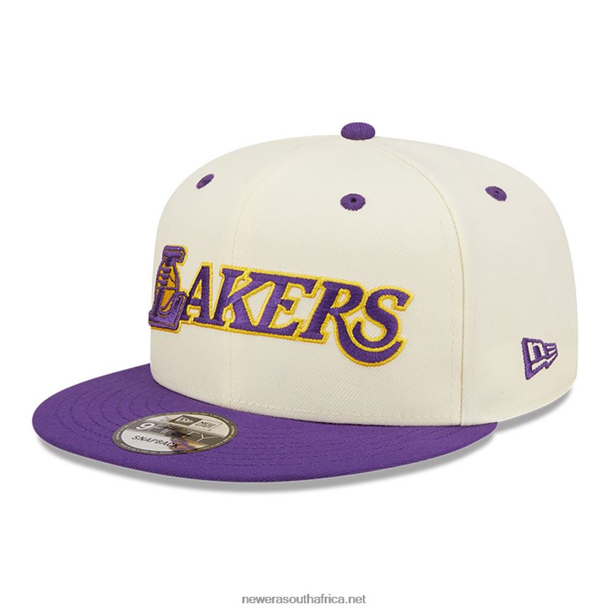 LA Lakers Logo Blend White 9FIFTY Snapback Cap New Era TRBRBN2010