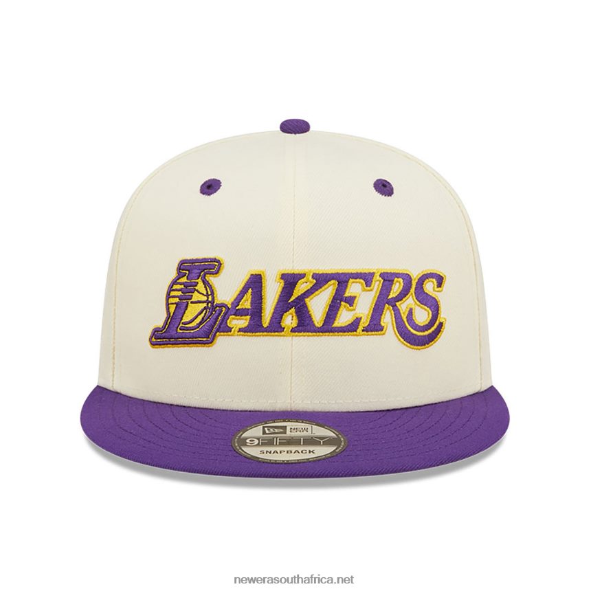 LA Lakers Logo Blend White 9FIFTY Snapback Cap New Era TRBRBN2010