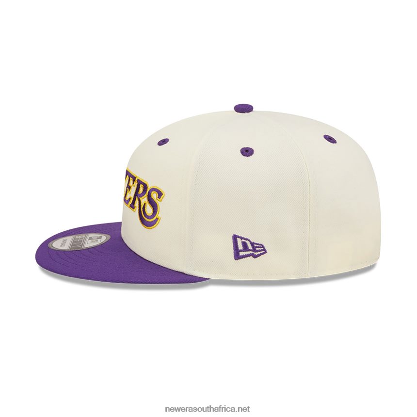 LA Lakers Logo Blend White 9FIFTY Snapback Cap New Era TRBRBN2010