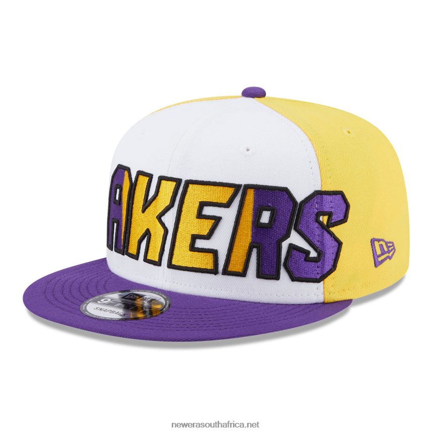 LA Lakers NBA Back Half Purple 9FIFTY Snapback Cap New Era TRBRBN1937