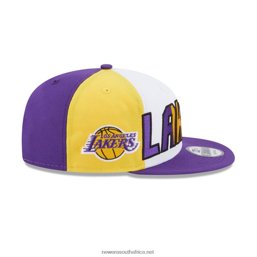 LA Lakers NBA Back Half Purple 9FIFTY Snapback Cap New Era TRBRBN1937