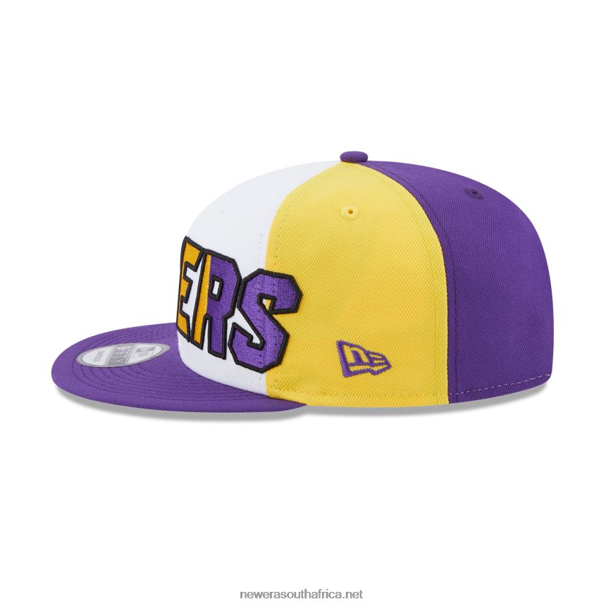 LA Lakers NBA Back Half Purple 9FIFTY Snapback Cap New Era TRBRBN1937