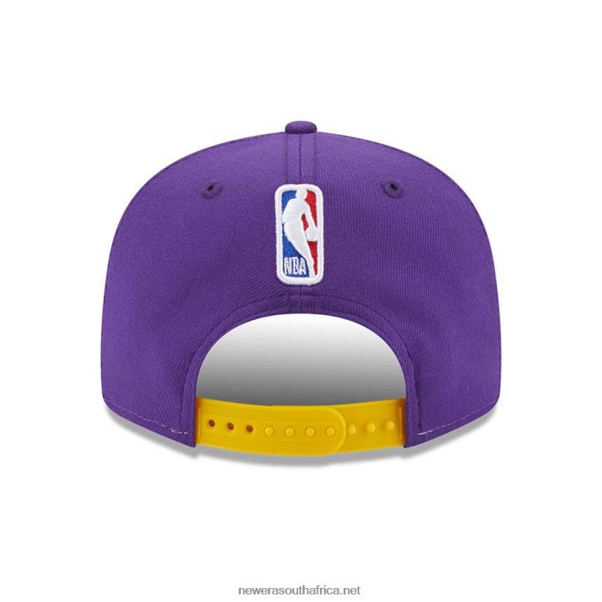 LA Lakers NBA Back Half Purple 9FIFTY Snapback Cap New Era TRBRBN1937