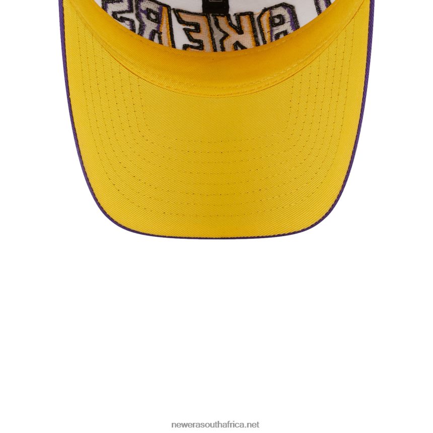 LA Lakers NBA Back Half Purple 9TWENTY Adjustable Cap New Era TRBRBN2224