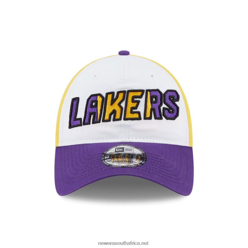 LA Lakers NBA Back Half Purple 9TWENTY Adjustable Cap New Era TRBRBN2224