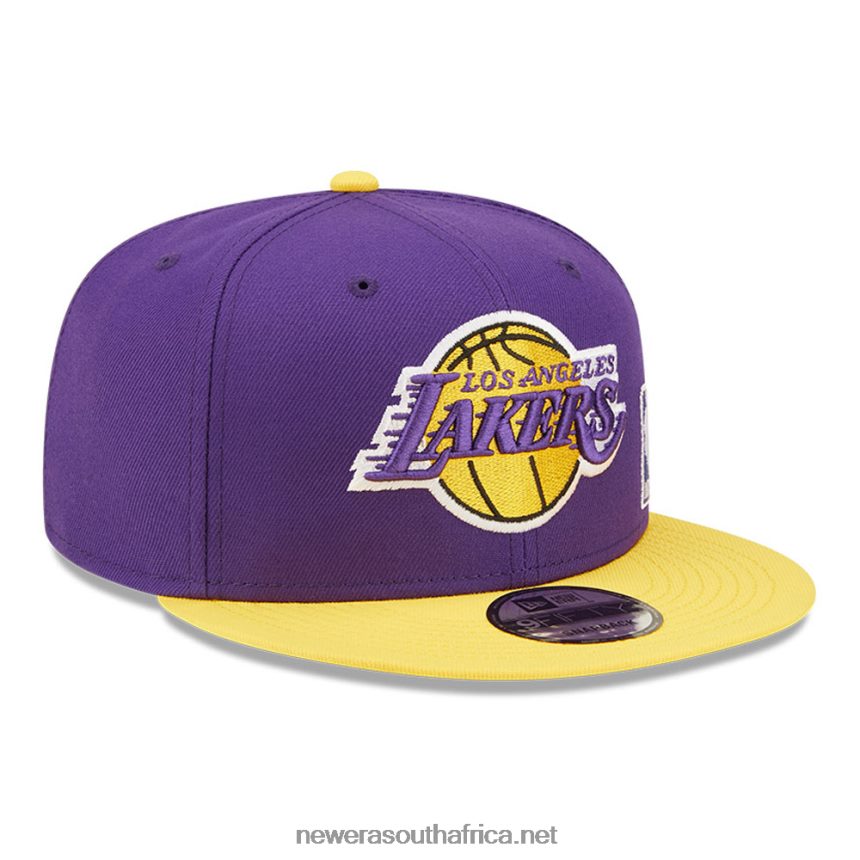 LA Lakers NBA Black Letter Arch Purple 9FIFTY Snapback Cap New Era TRBRBN2041