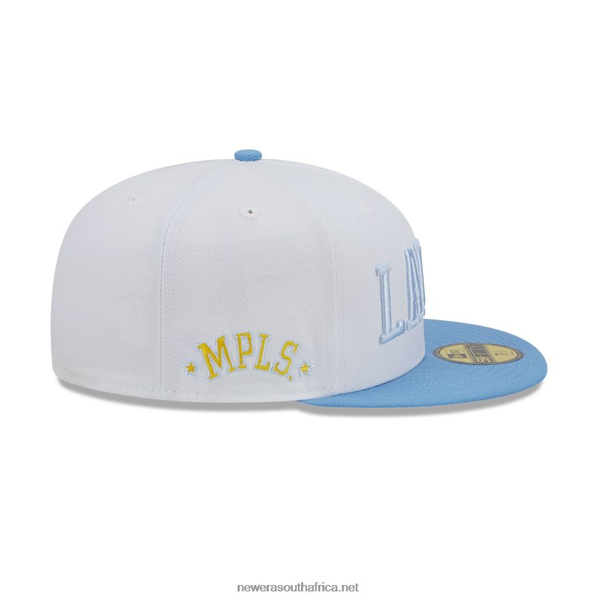 LA Lakers NBA Classic White 59FIFTY Fitted Cap New Era TRBRBN22