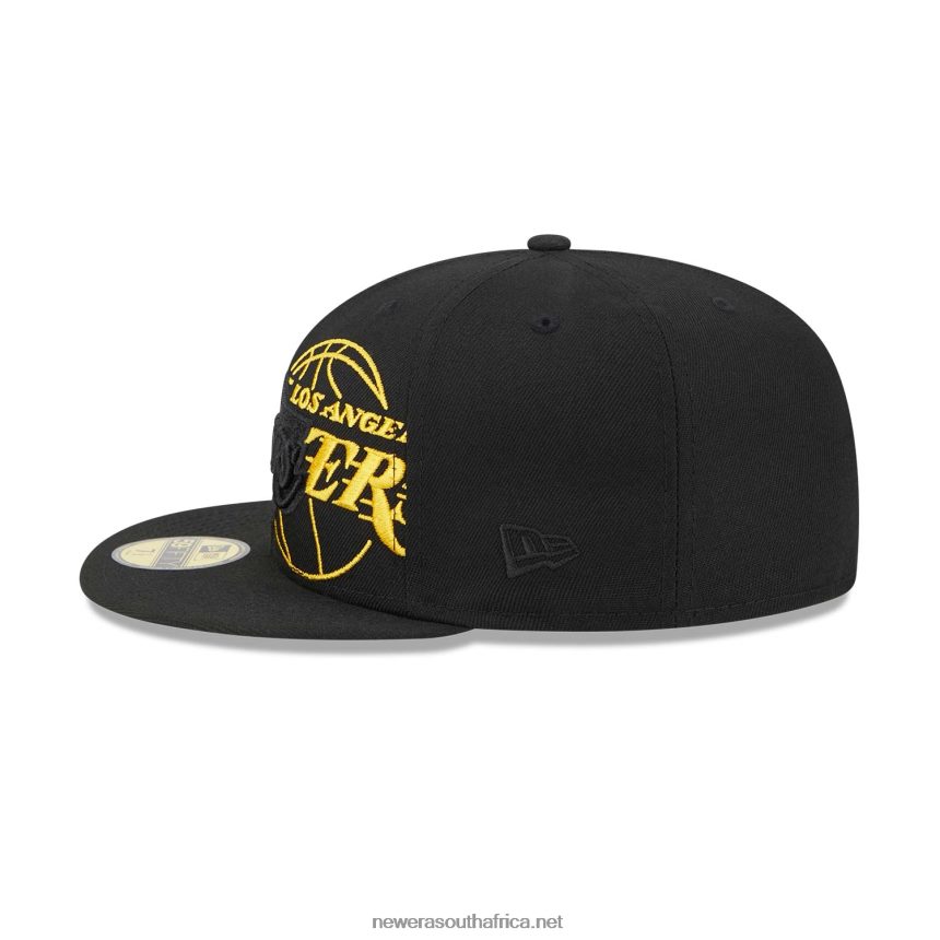 LA Lakers NBA Elements Black 59FIFTY Fitted Cap New Era TRBRBN1228