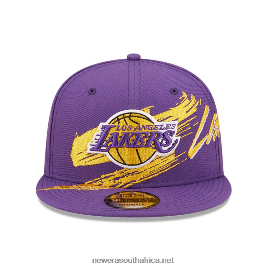 LA Lakers NBA Sweep Purple 9FIFTY Snapback Cap New Era TRBRBN2120