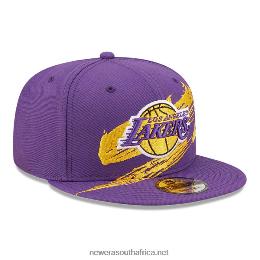 LA Lakers NBA Sweep Purple 9FIFTY Snapback Cap New Era TRBRBN2120