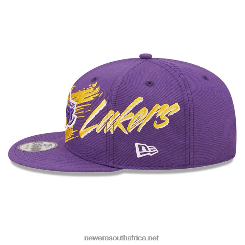 LA Lakers NBA Sweep Purple 9FIFTY Snapback Cap New Era TRBRBN2120