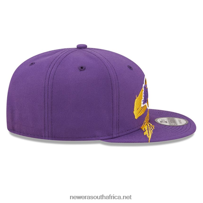 LA Lakers NBA Sweep Purple 9FIFTY Snapback Cap New Era TRBRBN2120