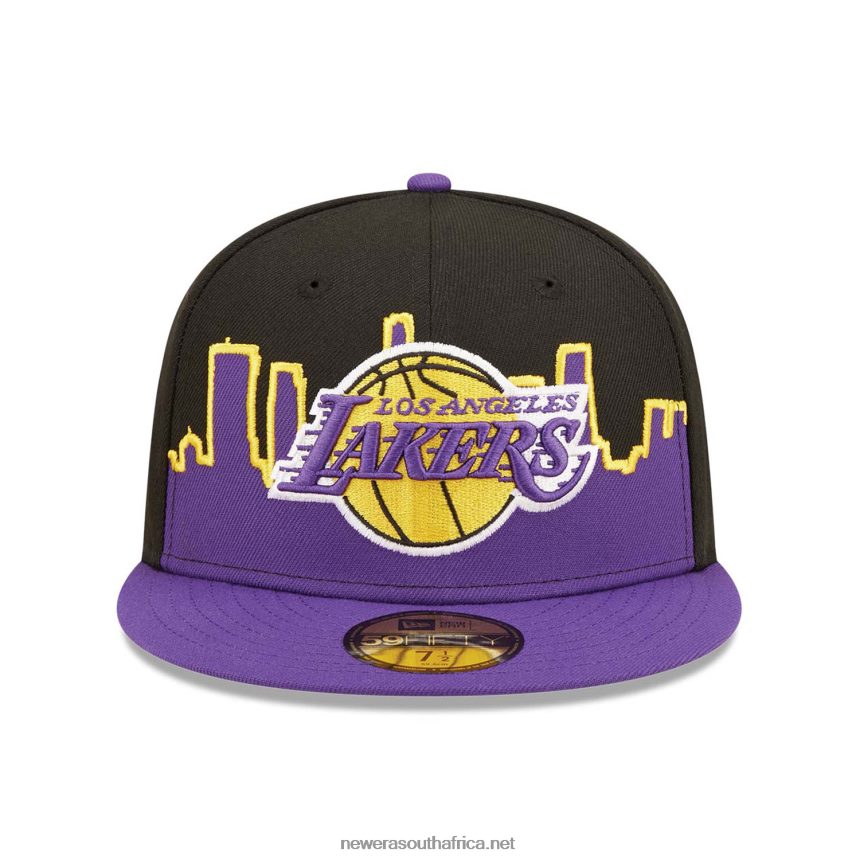 LA Lakers NBA Tip Off 2022 Black 59FIFTY Fitted Cap New Era TRBRBN1129