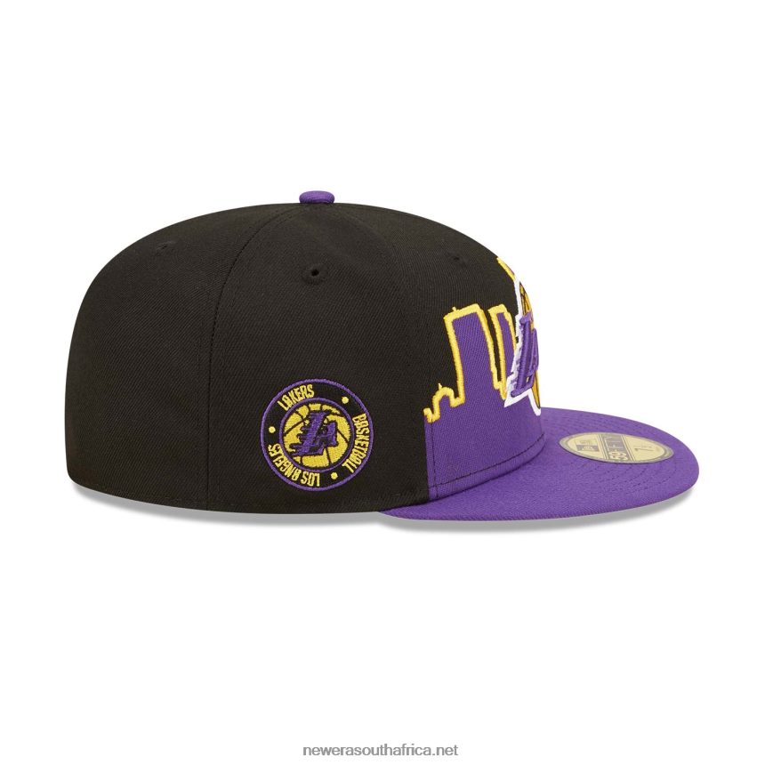 LA Lakers NBA Tip Off 2022 Black 59FIFTY Fitted Cap New Era TRBRBN1129