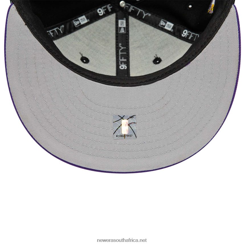 LA Lakers NBA Tip Off 2022 Black 9FIFTY Snapback Cap New Era TRBRBN2118